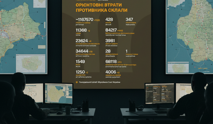 The losses of the invaders increased by 1120