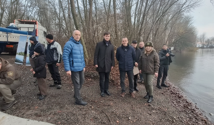 Release of fish in the Kremenchuk Reservoir