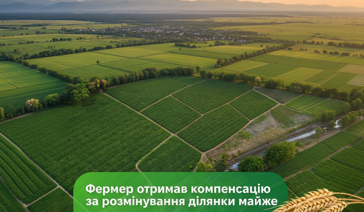 Фермер отримав компенсацію за розмінування