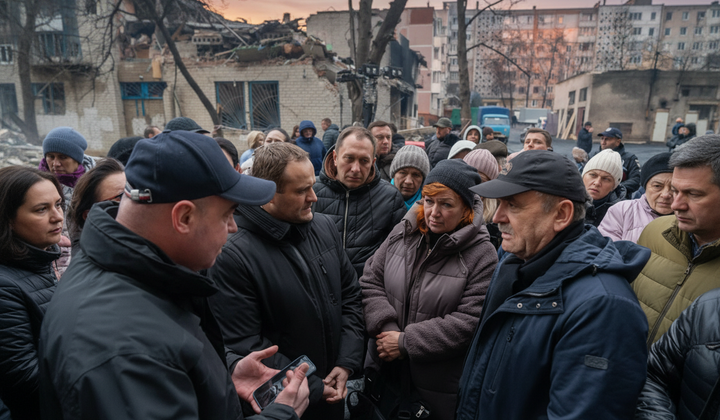 Обломки дома в Тернополе