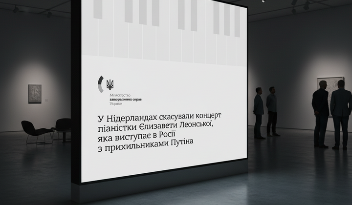 Ukrainian pianist performing