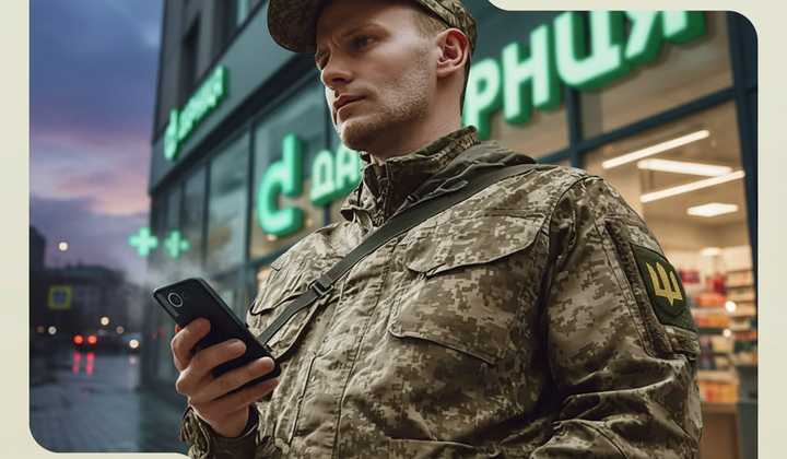Знижка 20% для військових на ліки
