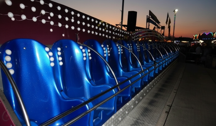 Two teenagers fell from an amusement ride