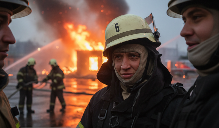 Firefighters of Odessa during the shelling