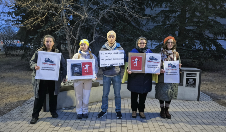 Українці Канади протестують проти участі у змаганнях у Калгарі