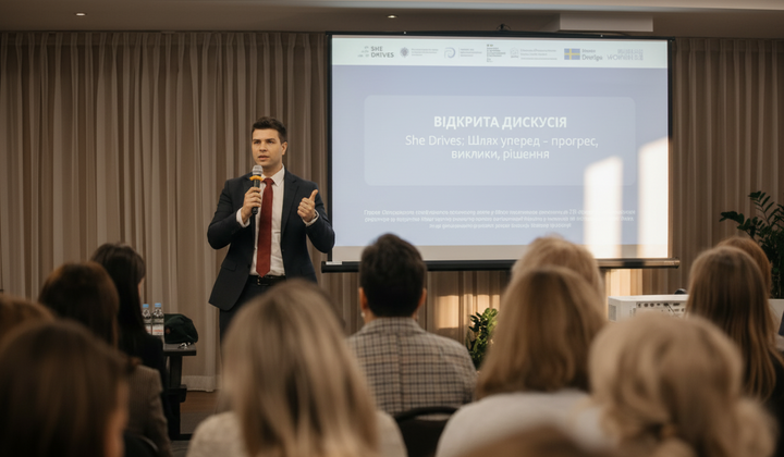 Група жінок навчається водійству вантажівок