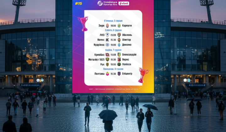 Логотип УПЛ та розклад матчів