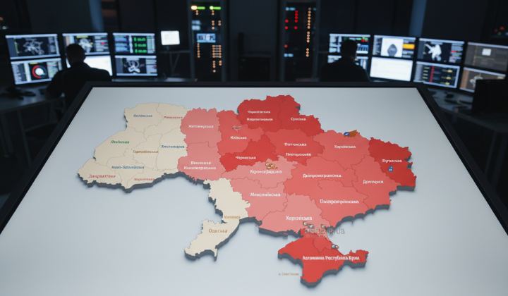Карта онлайн тревог Украины 6 декабря