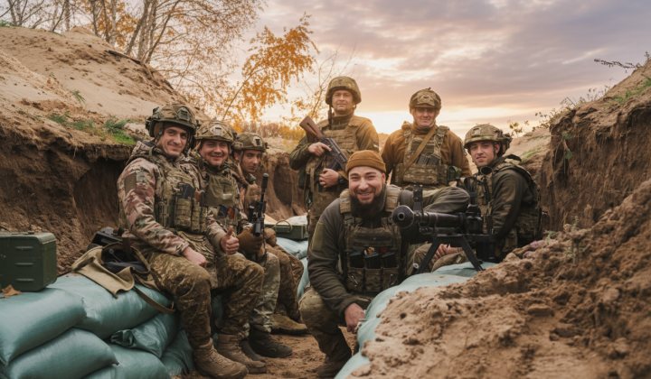 Ukrainian guards preparing for battle