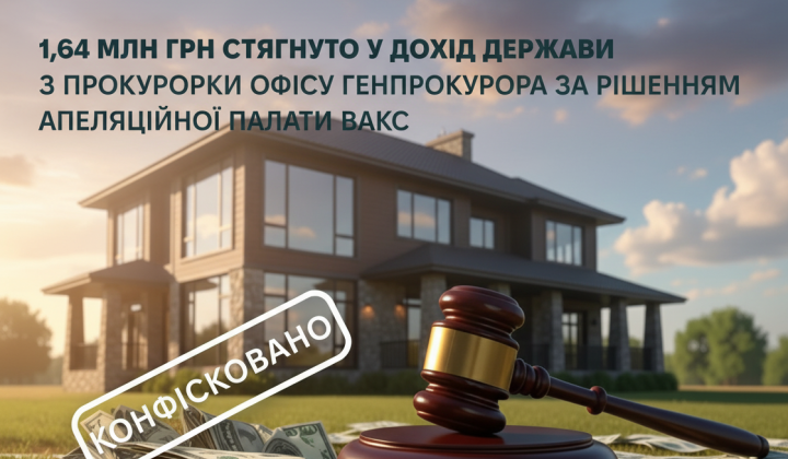 ВАКС конфіскував гроші у прокурора ОГП