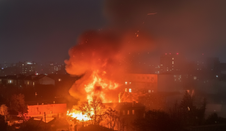 Вибух та пожежа в Дніпрі