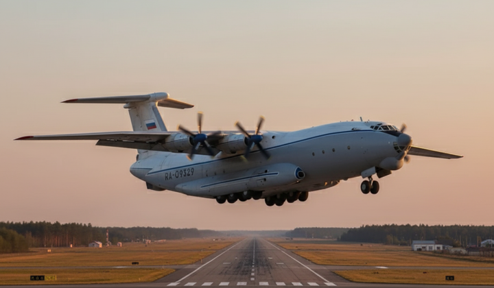 Зображення аварії військового літака Ан-22