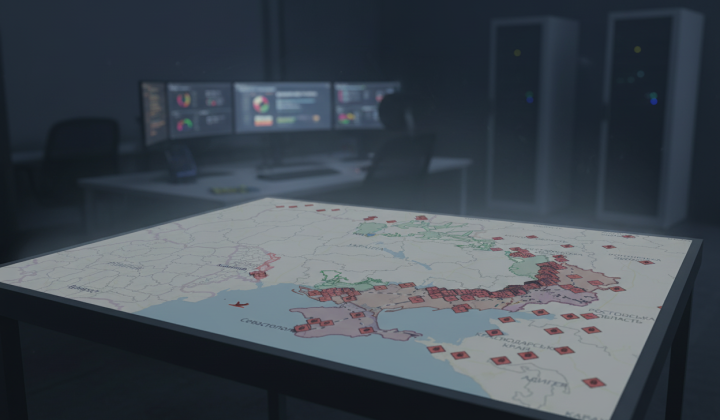 Online combat map at the front