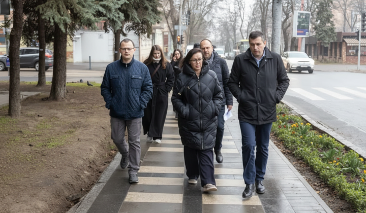 Barrier-free route in the city of Dnipro