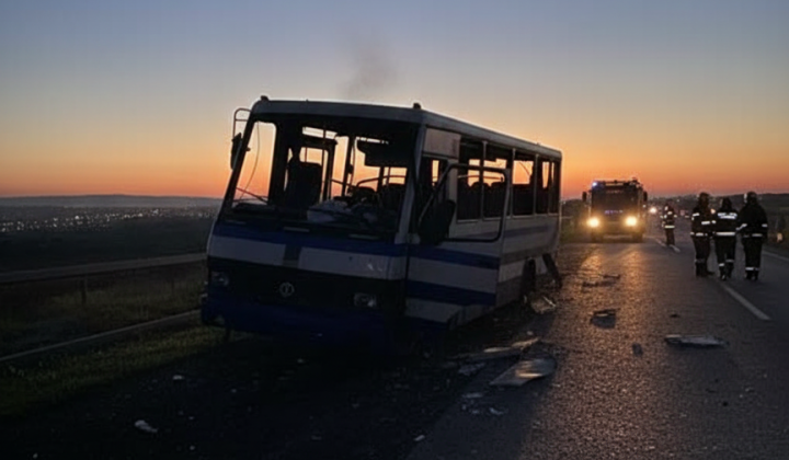 Ракетный удар по Одесской области: автобус