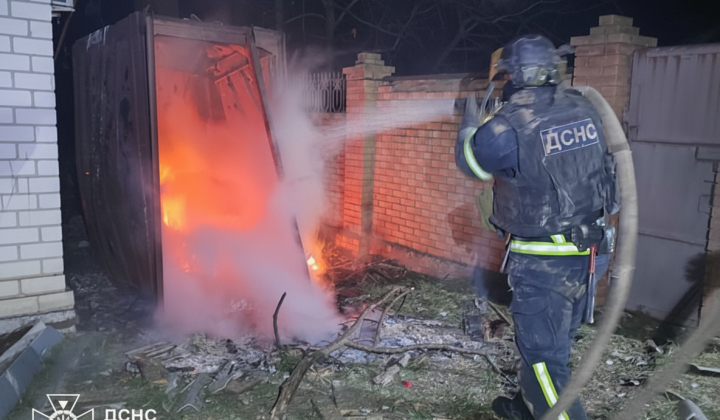 Пожежі на Донеччині через обстріли