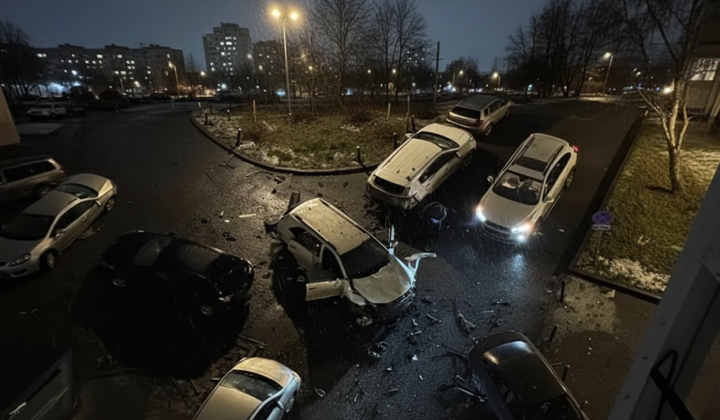 Автомобіль на парковці вибухнув у Москві