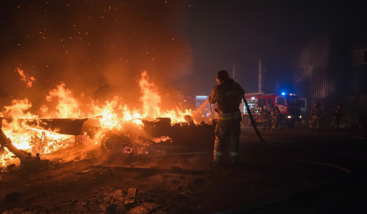 Дитина і дрони в атакованому місті