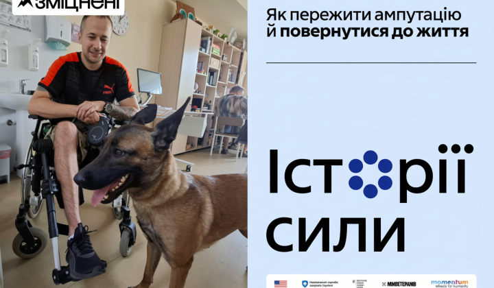Photo of veteran Rustam against the background of doctors