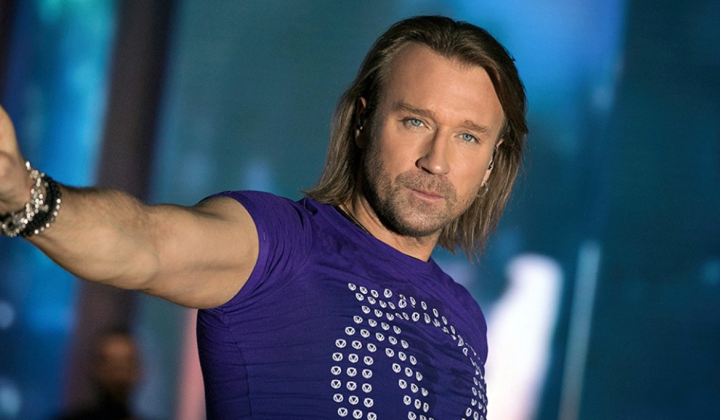 Олег Винник з гримом російського воїна