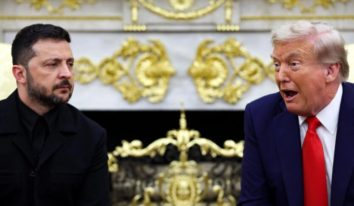 Зеленский и Трамп на переговорах