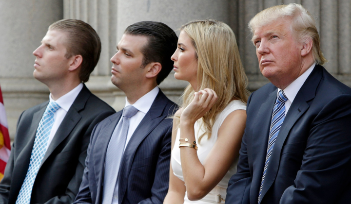 Дональд Трамп и его дети в суде