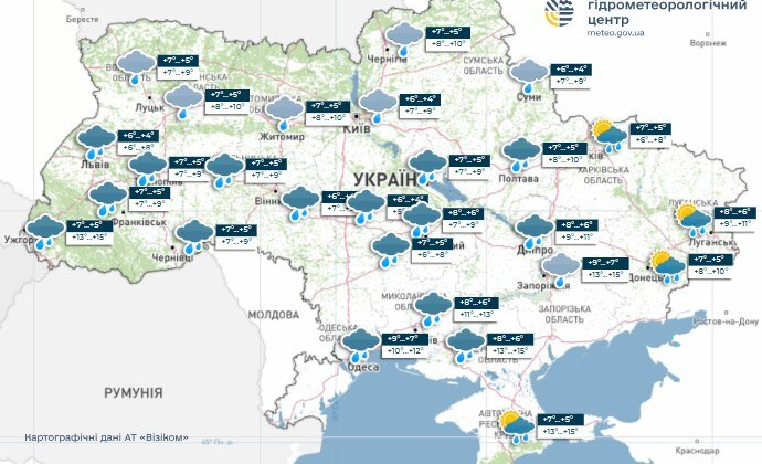 Перший сніг в Україні