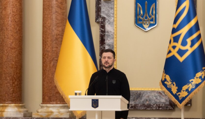 Зеленский при нагоді ракети