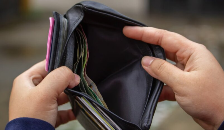 График с долгами до зарплаты