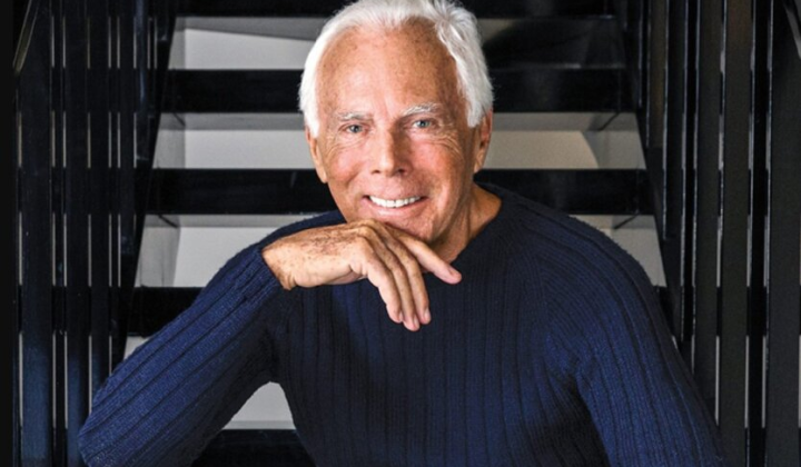 Зображення легендарного модельєра Джорджо Армані