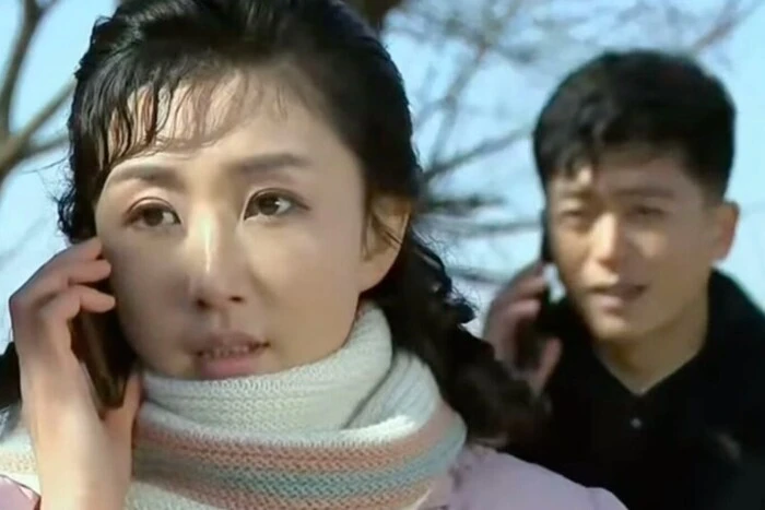 Сцена из телесериала в КНДР