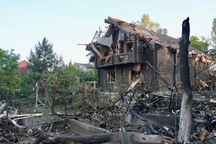 Разрушенный город в Запорожье