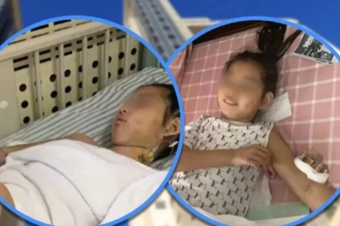 Девочка с осколками в Китае