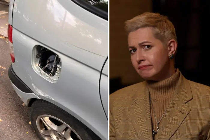 Автомобіль впаркований на інший авто