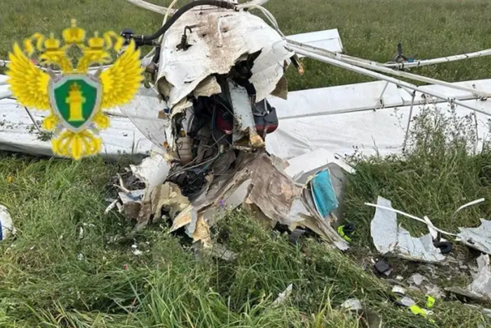 Легкомоторный самолет, разбившийся в Рязанской области