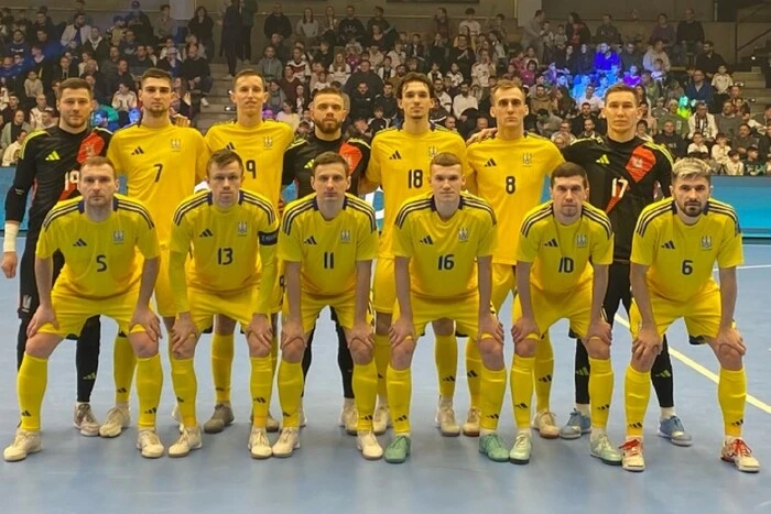 Ukrainian futsal team prepares for match