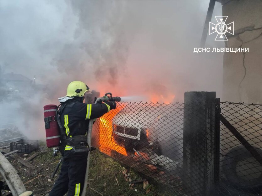 Пожежа в індустріальному парку на Львівщині