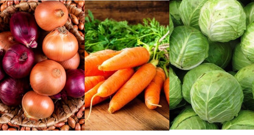 Цена на картошку и капусту в Украине