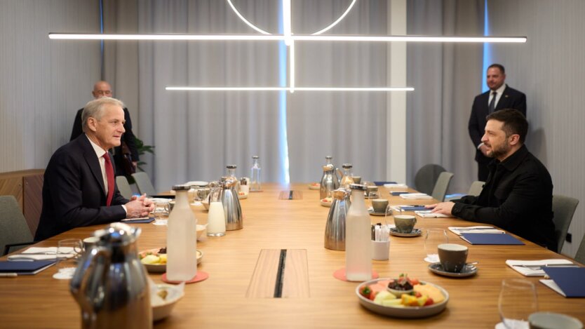 Zelensky with the Prime Minister of Norway: discussing assistance and drone production