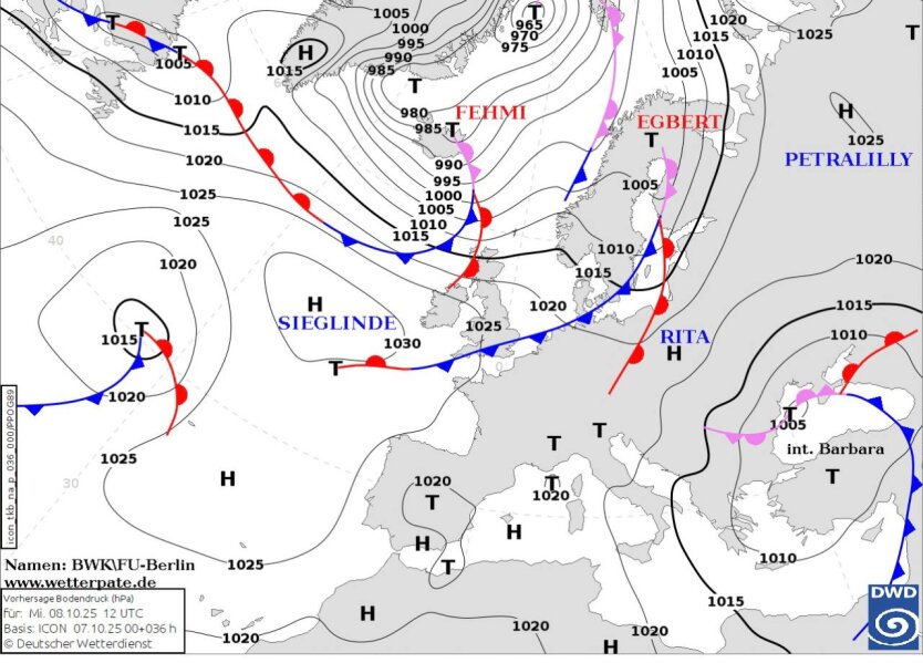 Strong stormy wind and downpours