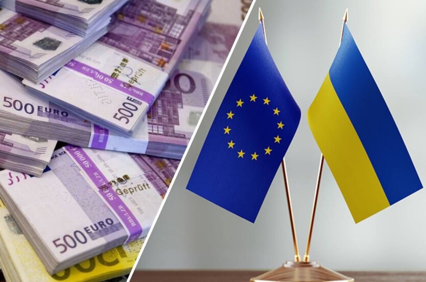Діаграма з розкриттям масштабів фінансової підтримки ЄС до 2025 року