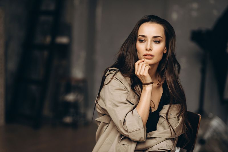 Ксенія Мішина на знімальному майданчику