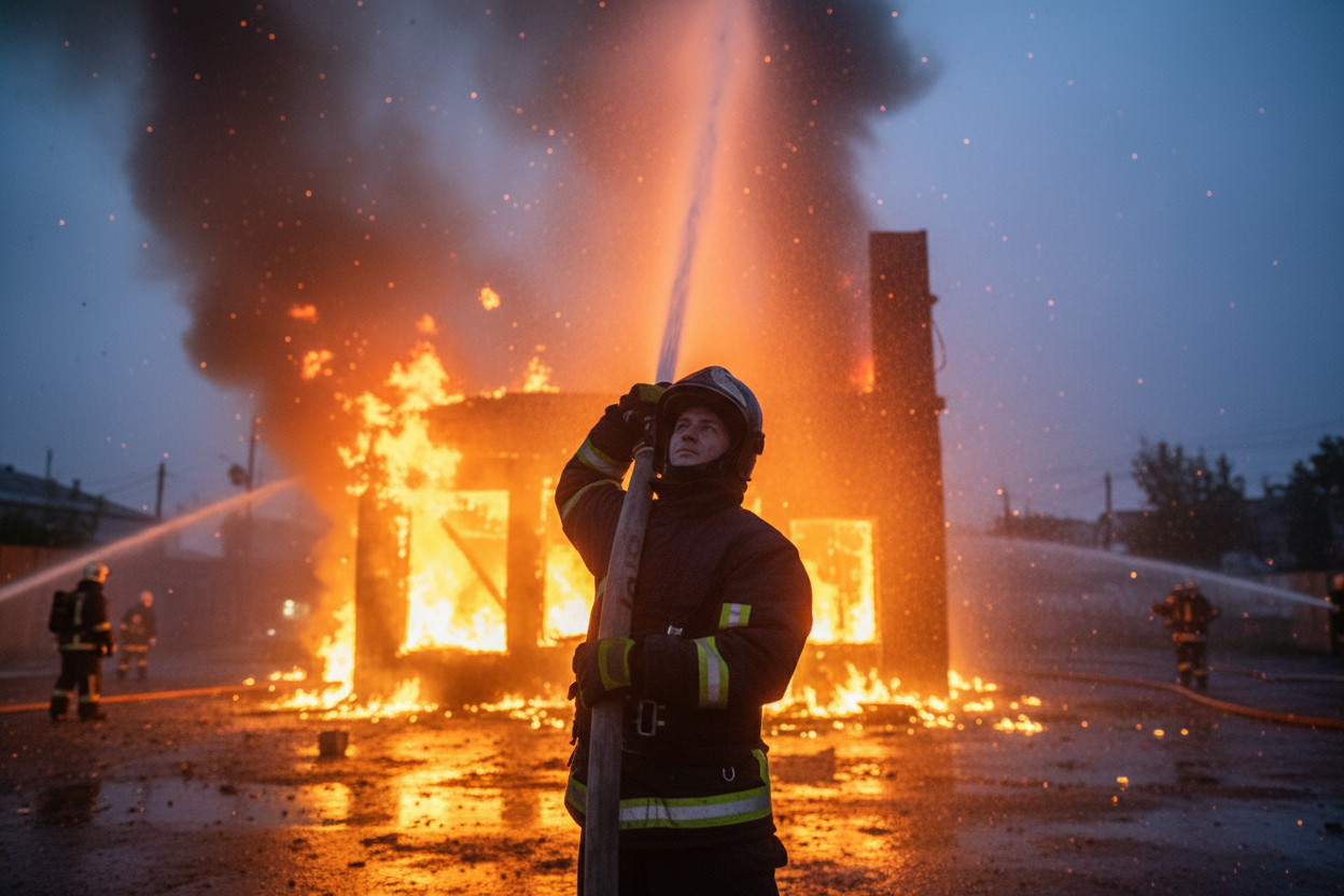 Structure Fire Russia Russia attacks infrastructure in Kirovohrad region: fire extinguished ...
