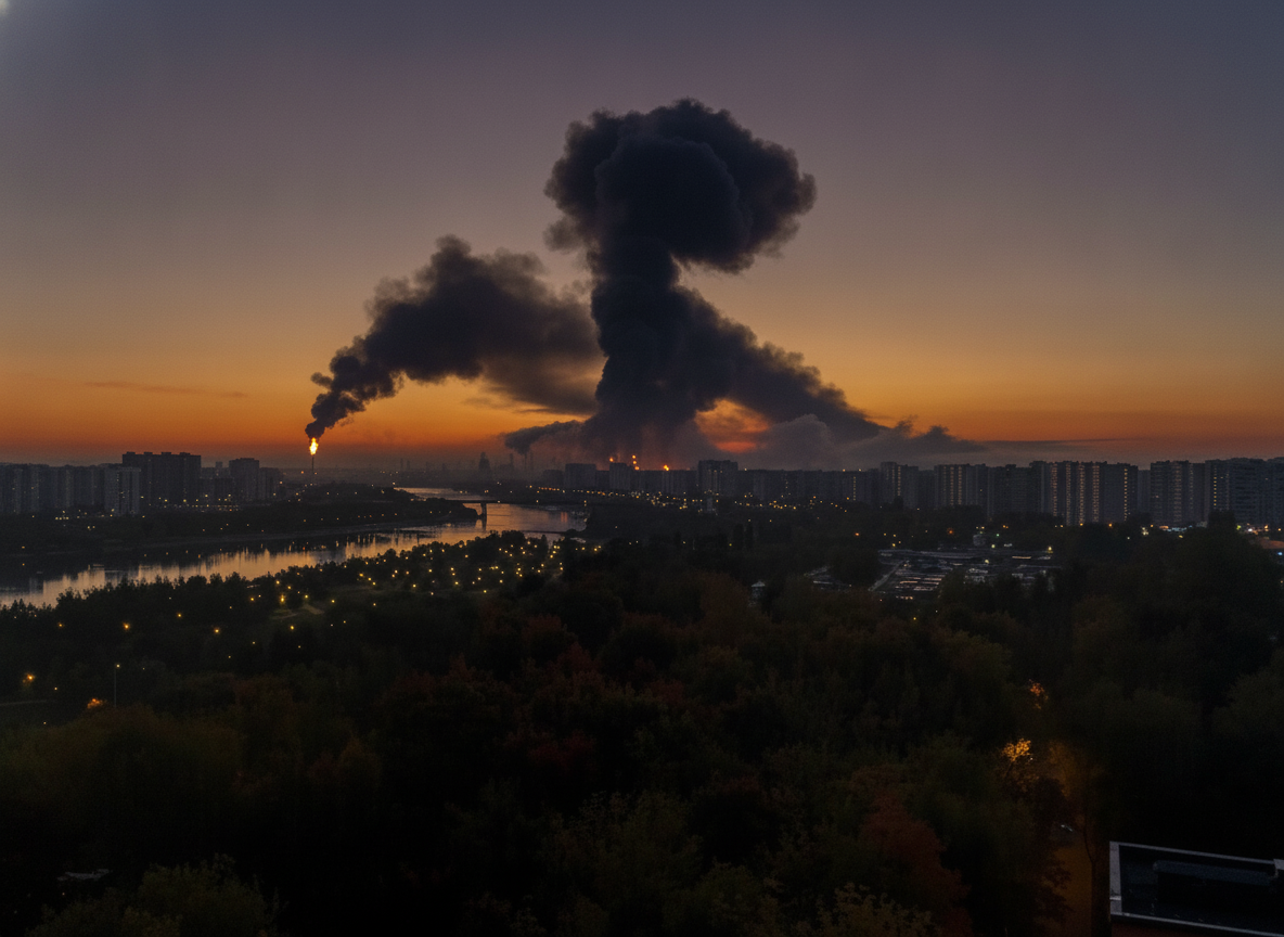 Night Drone Strike Halts Oil Processing at Moscow Refinery