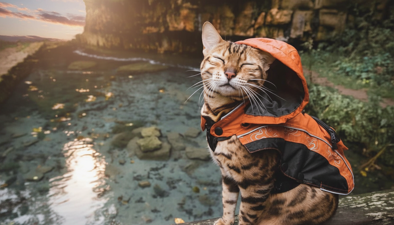 Солнечный дневной пейзаж в октябре