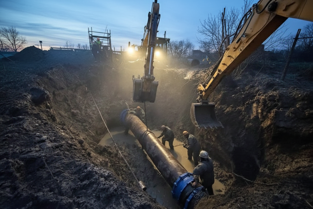 Роботи на ліквідації аварії у Львові