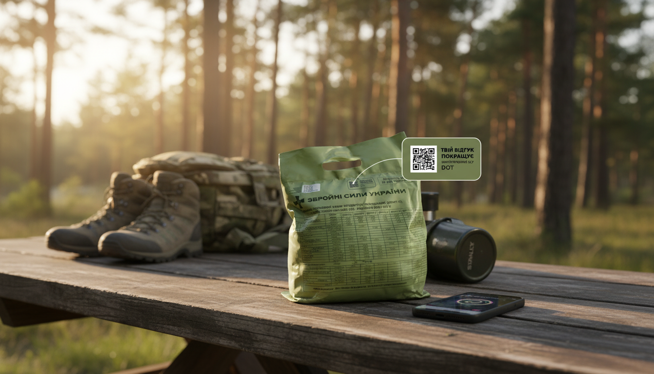 Сухпайки для військових з QR-кодом