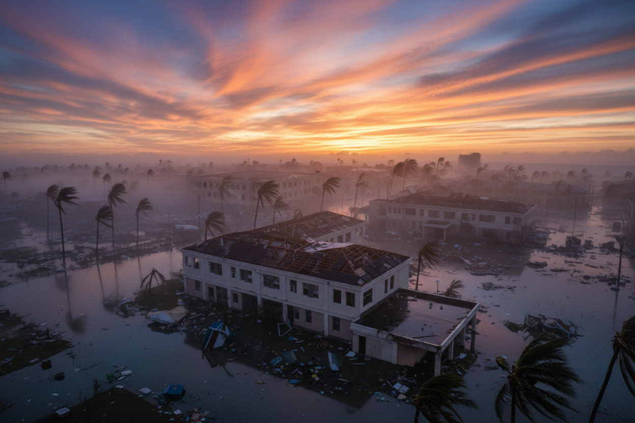 Шторм на Ямайці зменшився до 4 рівня