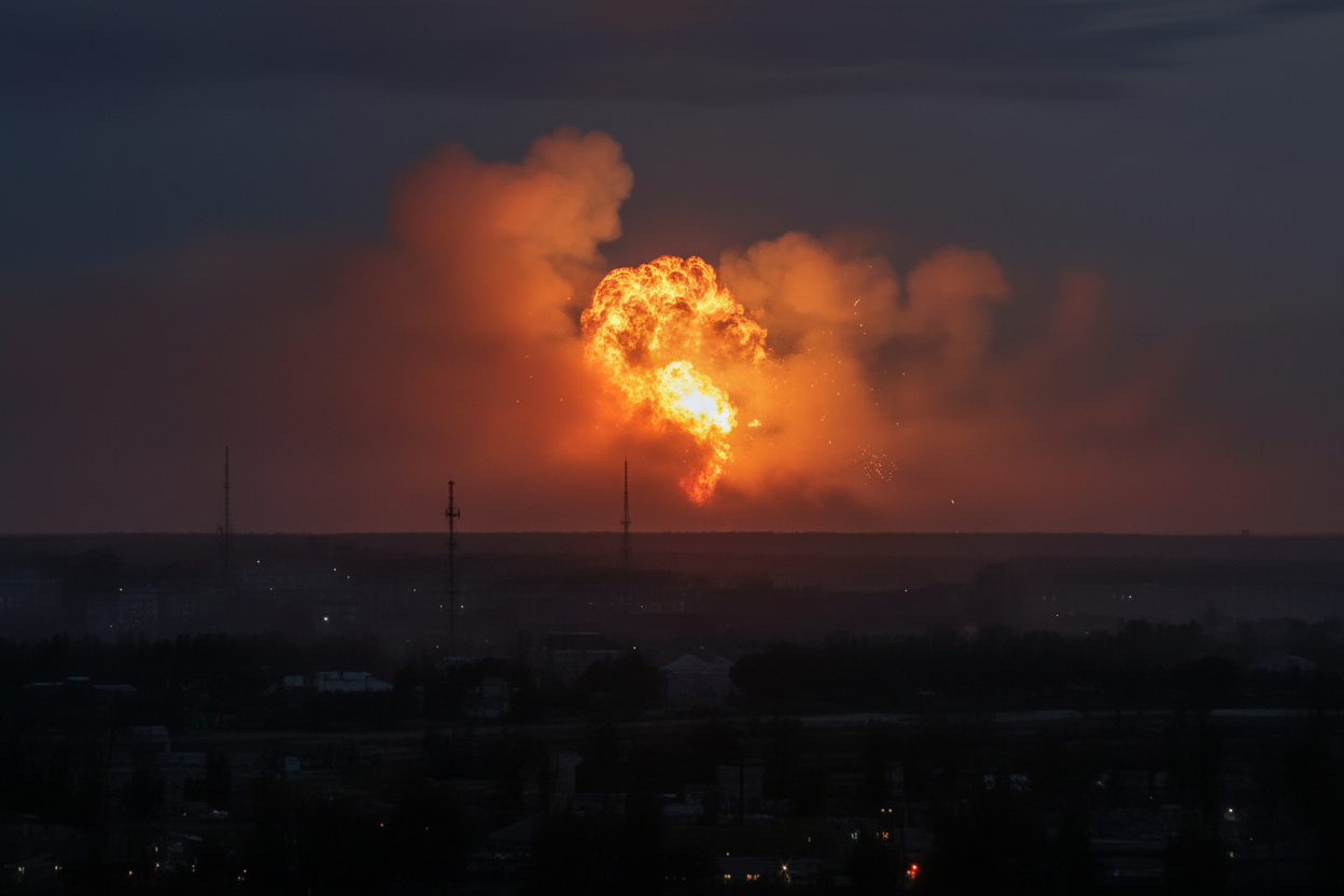 Блекаут на Курщине после удара