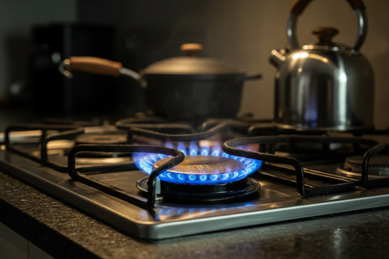 Газові резервуари під час обстрілу